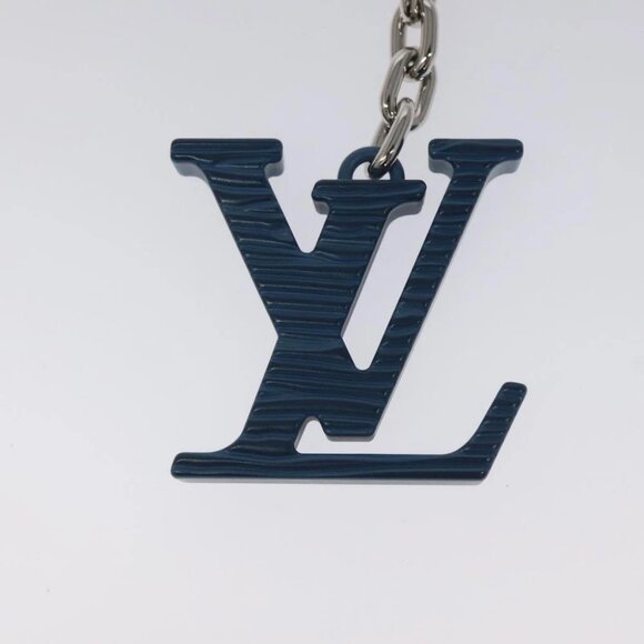 LOUIS VUITTON Porte Clesprinted initials LV Key Holder Blue M67148 LV Auth MY096 - Picture 6 of 9